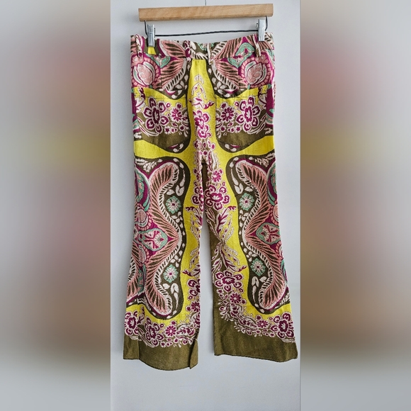 Zara Linen Paisley Pants (XS) - Picture 10 of 10